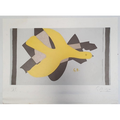 278a - After Georges Braque 'L'Oiseau et son ombre II', Bird and his shadow print edition Hazan Paris 1989