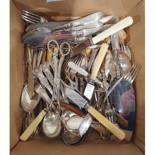 359 - Quantity of silver plated flatware to include flatware marked 'Dixon', fish servers and other items ... 