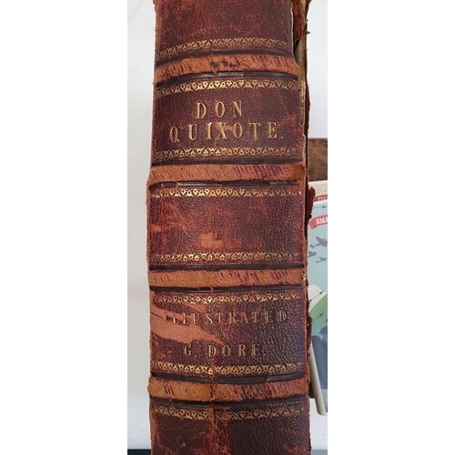 107 - La Sainte Bible, Paris 1835 with leather binding and Cervantes The History of Don Quixote illustrate... 