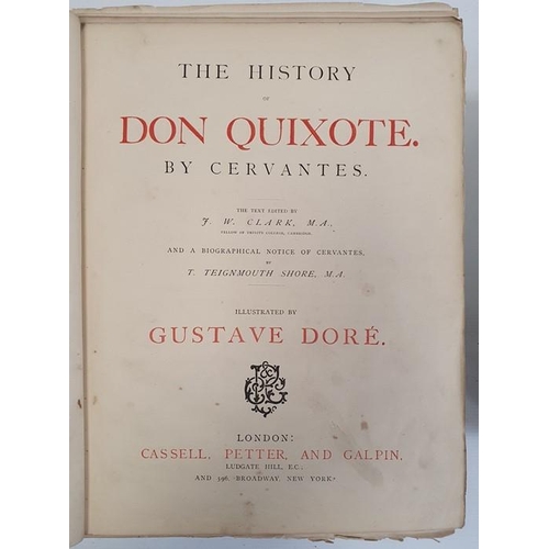 107 - La Sainte Bible, Paris 1835 with leather binding and Cervantes The History of Don Quixote illustrate... 
