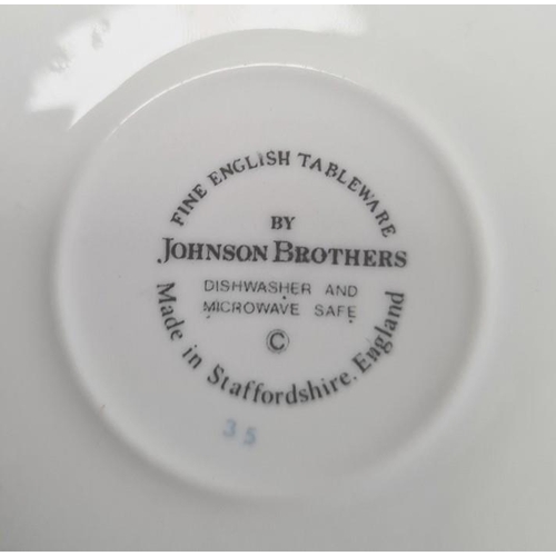 12 - Johnson Brothers part table service in the Summer Chintz pattern designed by Julie Holland including... 