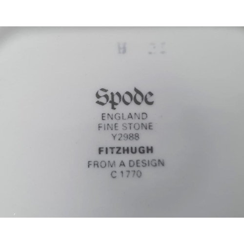 26 - Three Wedgwood Springfield pattern bowls of rectangular form and a Spode milk jug, sauceboat and sug... 