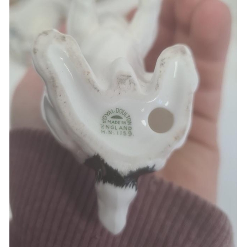 53 - Royal Doulton model dog, Belleek porcelain vase, Shelley vase, Bunnykins plate, Murano-style fish or... 