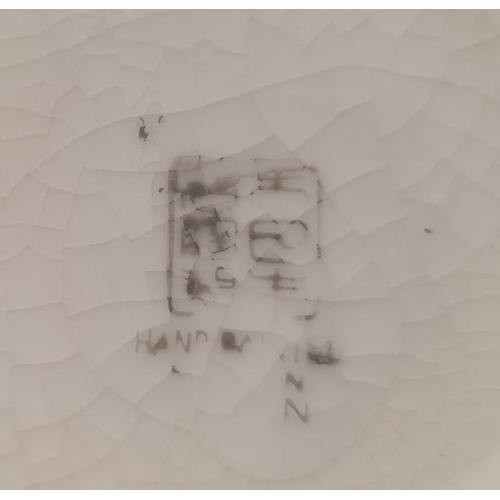 81 - Japanese plique-a-jour enamel bowl with incurved rim, brass mounted and decorated with koi carp and ... 