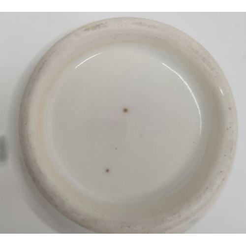 86 - Pair of Chinese plates decorated with butterflies, with printed mark to base, 15cm diameter and an 1... 