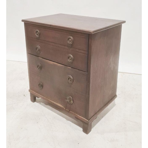 1180 - 19th century mahogany commode / bachelor's chest