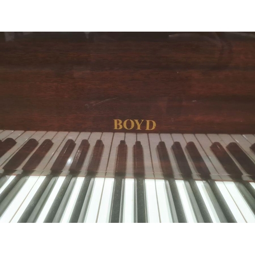 1393 - 20th century mahogany baby grand piano by Boyd