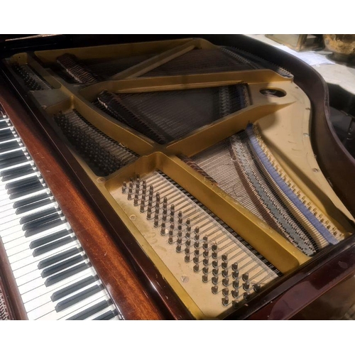 1393 - 20th century mahogany baby grand piano by Boyd