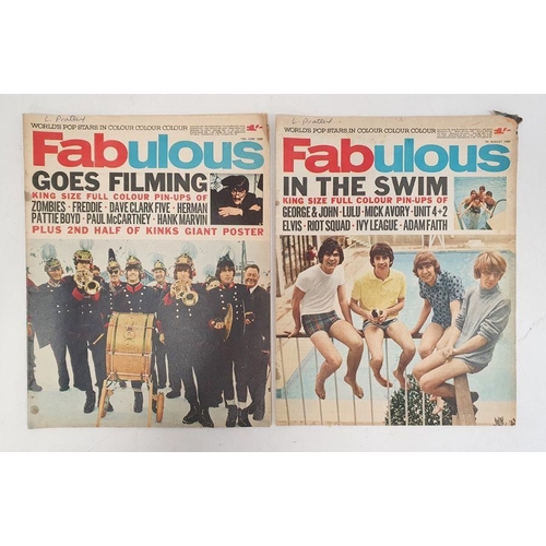 147 - 14 editions of 'Fabulous', a colour magazine about pop stars, dating from between May 1964 and Augus... 