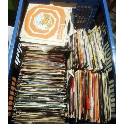 271 - Approximately 400 single vinyl 45's from various artists including The Beatles, Sex Pistols, The Rol... 