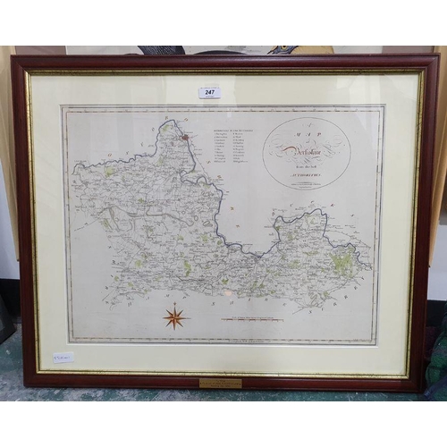 286a - Hand-coloured map of Berkshire published by John Stockdale and engraved by J. Cary, 40 x 53cm