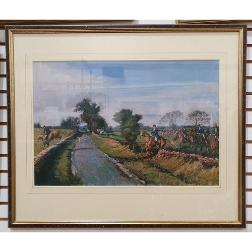 286 - 19th century school
 Watercolour
 Countryside scene, unsigned, 26cm x 40cm 
 JK
 Watercolour
 Coasta... 