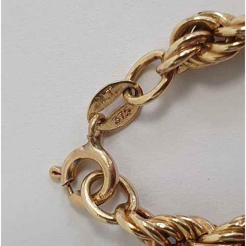 473 - 9ct gold ropetwist bracelet, approx. 3.5g