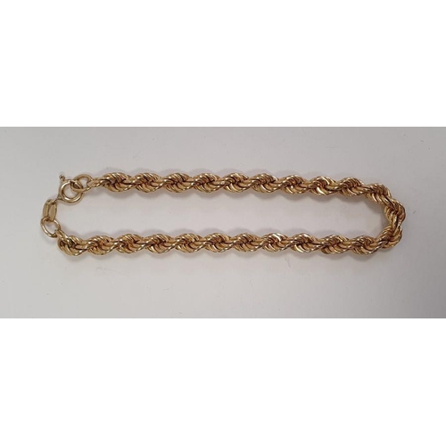 473 - 9ct gold ropetwist bracelet, approx. 3.5g