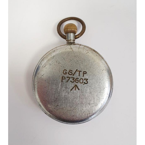 604 - Gentleman's Victorian JW Benson open-faced silver pocket watch, Roman numerals and subsidiary second... 