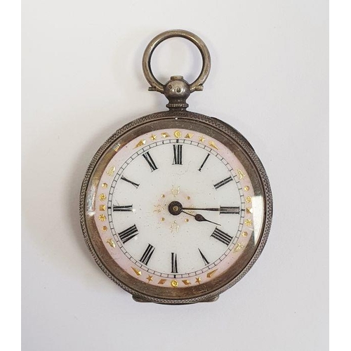 610 - A Victorian silver full hunter pocket watch, Roman numerals to the dial, subsidiary dial and a silve... 