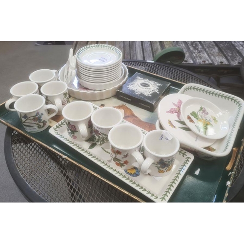 9 - Large quantity of Portmeirion dinnerware in the 'Botanic Garden' pattern, including two circular veg... 