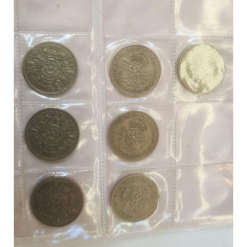 140 - Album (WH Smiths) of mixed UK and foreign coins from Queen Victoria to 1970's, containing silver, ni... 