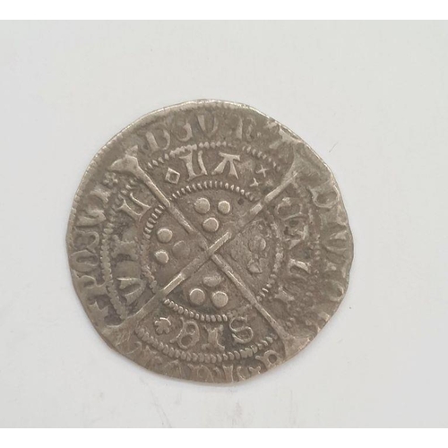 172 - Henry VI 1422-61 rosette-mascle (1430-31) Calais groat. S1859 weight 3.5g