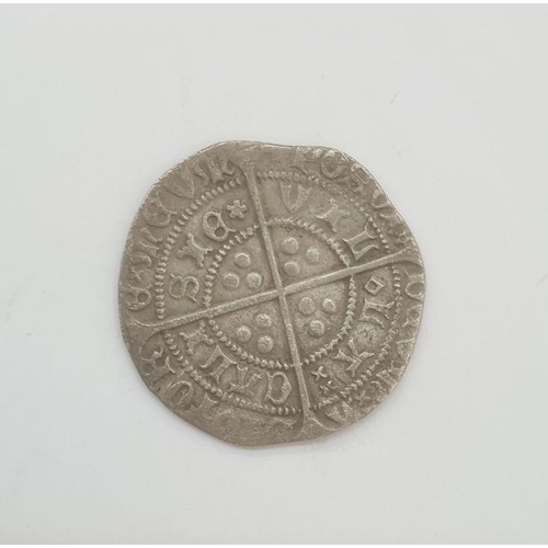 173 - Henry VI 1422-61 1st reign, rosette-mascle 1430- 31 Calais groat S.1859, weight 3.4g surface is grai... 