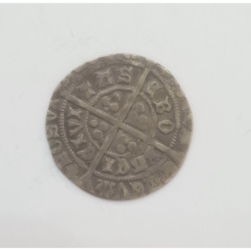 177 - Edward IV 1461-1485 York groat, quatrefoil by neck, reads EBORACI mint mark LIS (1461-4) S.2012, wei... 