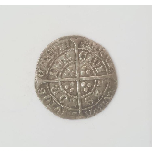 180 - Edward IV 2nd reign 1471-83 London groat, Rose on Brest obverse, mint mark unclear, reverse Heraldic... 