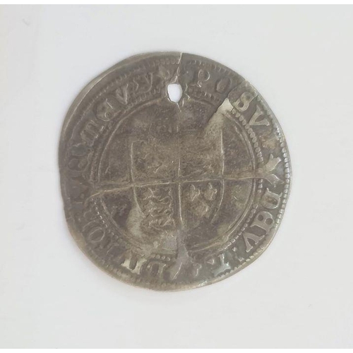 184 - Edward VI 1547-1553, fine silver issue sixpence, mint mark Y, pierced S.2483 weight 2.8g