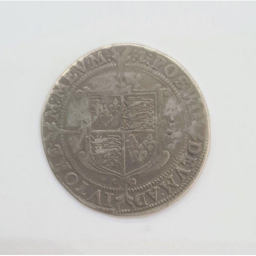 185 - Elizabeth I 1558-1603 seventh issue, 1601-2 half crown, mint mark 1, weight 14.2g, good clear legend... 