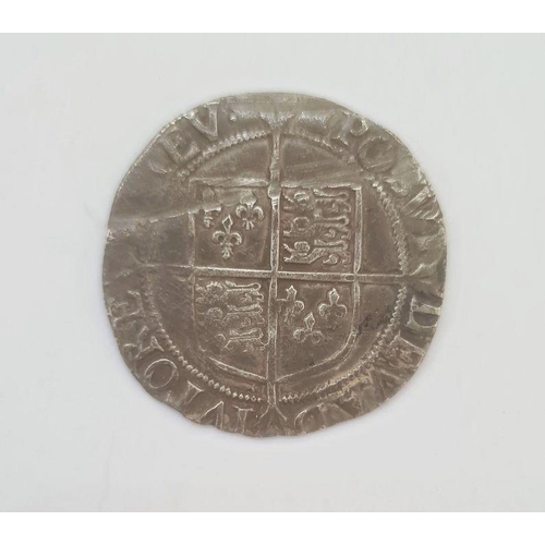 187 - Elizabeth I 1558-1603 shilling, 6th issue, mint mark woolpack (1594-6) weight 5.3g S2577