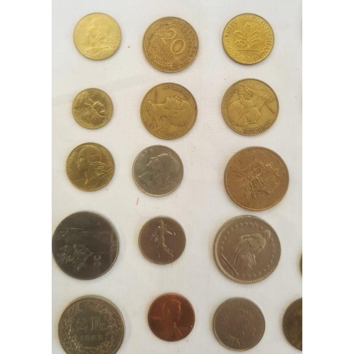 214 - Various world coins