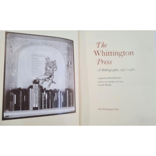 269 - Whittington Press
 The Whittington Press, a bibliography 1971-1981, compiled by David Butcher with a... 