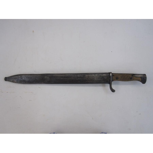 27H - WWI German Cito butcher bayonet with scabbard