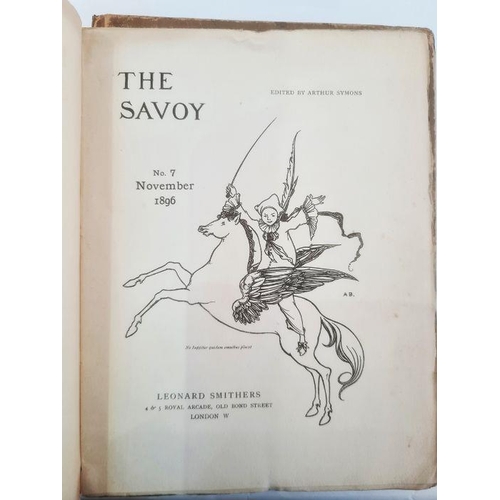 274 - The Savoy Illustrated Quarterly, 2 copies of no.1, January 1896, no.2 April 1986 and no.7 1896, Aubr... 