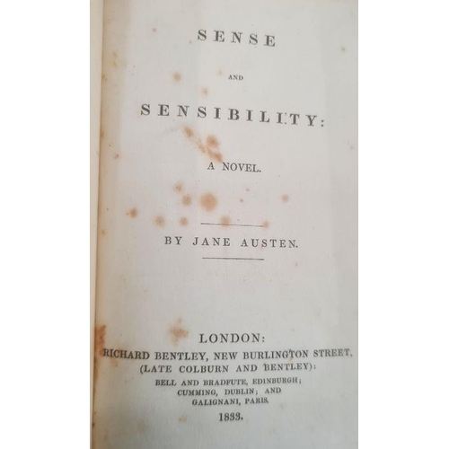 400 - Austen Jane [Bentley's Standard Novels] Richard Bentley 1833, five volumes in four: Pride and Prejud... 