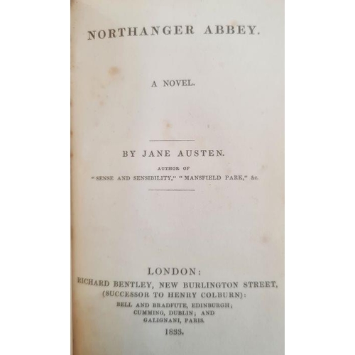 400 - Austen Jane [Bentley's Standard Novels] Richard Bentley 1833, five volumes in four: Pride and Prejud... 