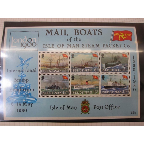 42 - Album of Isle of Man stamps, unmounted mint 1973 to 85