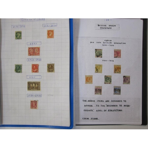 63 - Two folders of commonwealth stamps, mint and used material from King Edward VII (Junior intermediate... 