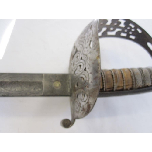 8 - Late 19th century officers sword (damaged)