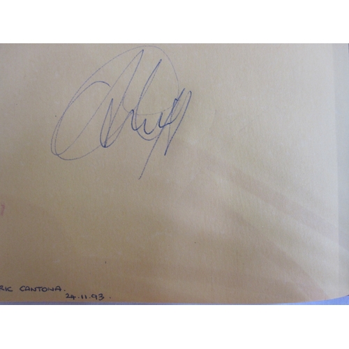 80 - Manchester United autograph book 1991 to 1995, to include Denis Law, Matt Busby, Bobby Charlton, Gar... 