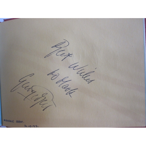 80 - Manchester United autograph book 1991 to 1995, to include Denis Law, Matt Busby, Bobby Charlton, Gar... 