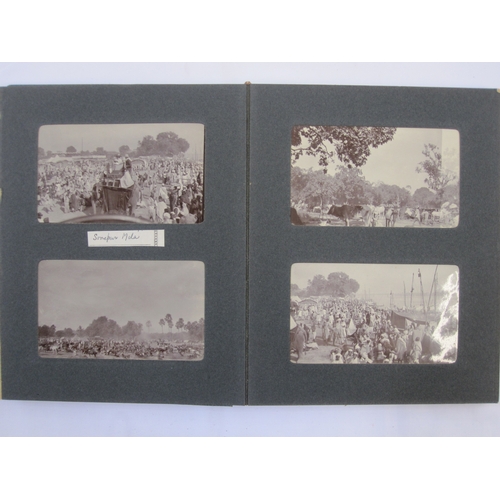 132 - Three early 20th century photograph albums of Asia, to include Polo in India, Chapra and various col... 