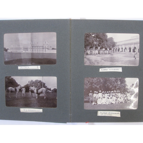 132 - Three early 20th century photograph albums of Asia, to include Polo in India, Chapra and various col... 