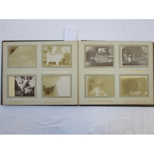 132 - Three early 20th century photograph albums of Asia, to include Polo in India, Chapra and various col... 