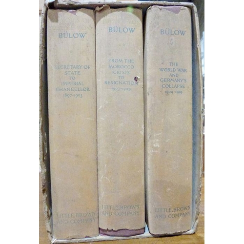 1000 - Assorted volumes to include leather-bound volumes of The Spectator, 'Bulow', 3 vols 1897 to 1919 (bo... 