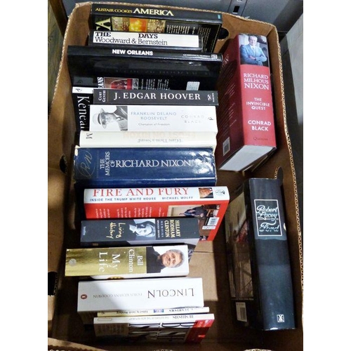 1036 - Books relating to John Kennedy and Robert Kennedy, American history to include Richard Nixon, Frankl... 