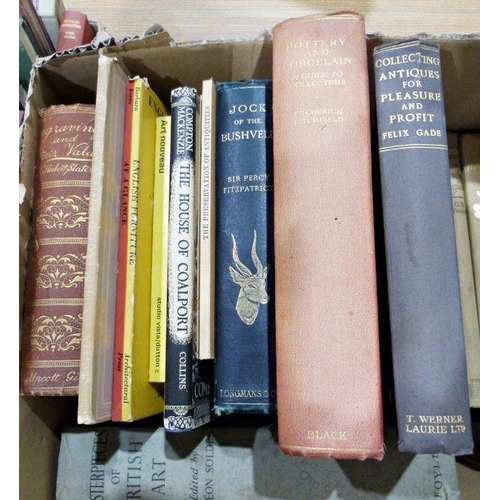 1041 - Assorted volumes to include Folio Society, collecting, natural history, Charles Dickens, etc (2 boxe... 