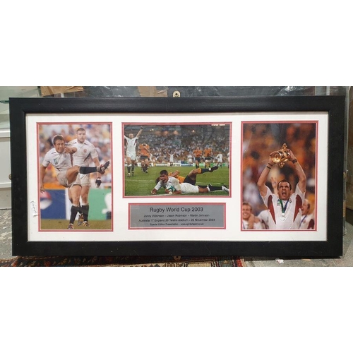 178 - Rugby World Cup 2003 Johnny Wilkinson - Jason Robinson - Martin Johnson, Australia 17 England 20, Te... 