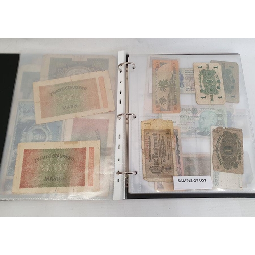 197 - Folder of old banknotes, various