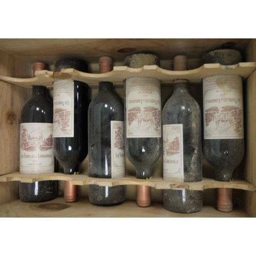 213 - Half case (6 bottles box, top missing)  les Tourelles de Longueville Pauillac 1996 (6)