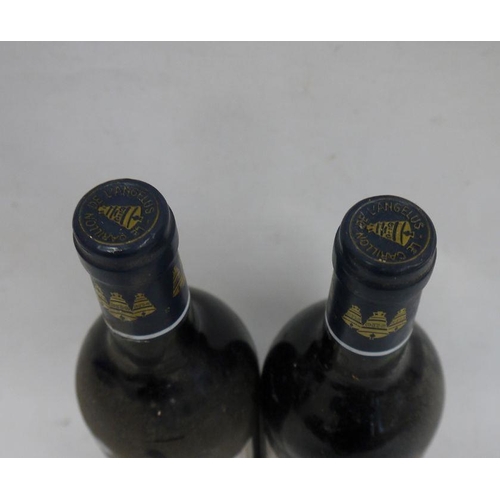 222 - Two bottles Le Carillon de L'Angelus 1995 St. Emilion Grand Cru (2)